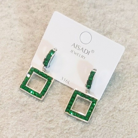 Emerald Aura Earrings