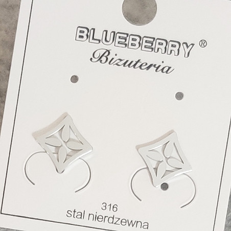 Flora Square Stud Earrings