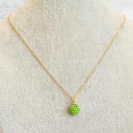 Green Sparkle Necklace