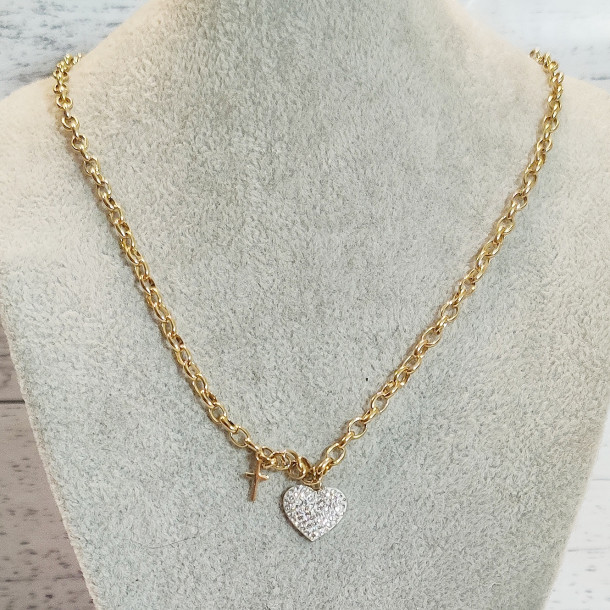 Shimmering Heart Necklace