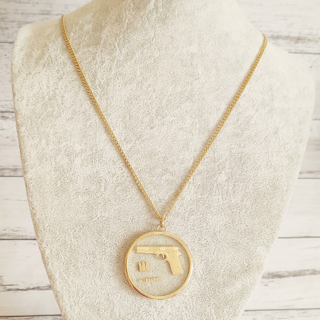 Blueberry Gun Necklace