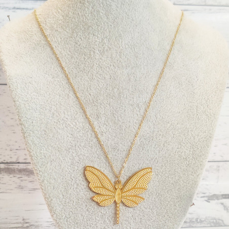 Dragonfly Gold Necklace