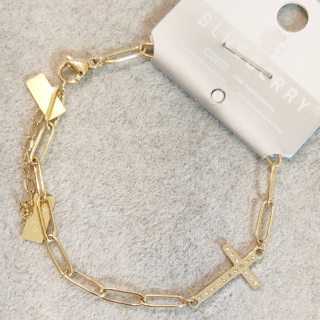 Golden Cross Bracelet