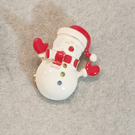 Snowman Brooch Charm