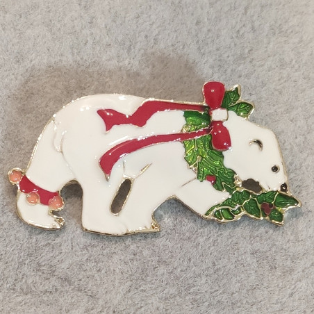 Polar Bear Brooch