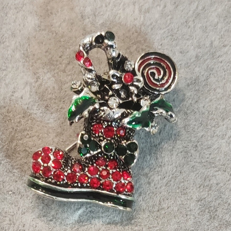 Christmas Boot Brooch