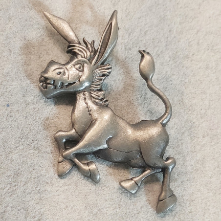 Playful Donkey Brooch