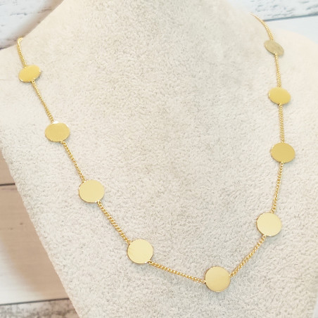 Halskette Goldene Scheiben