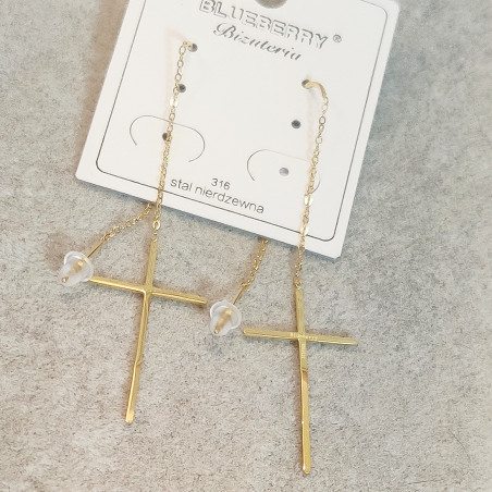 Stella Cross Dangle Earrings