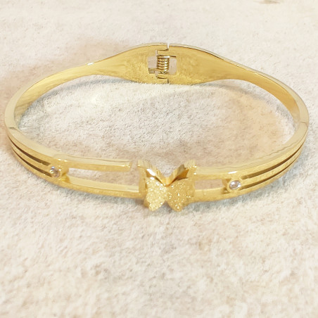 Golden Butterfly Bangle