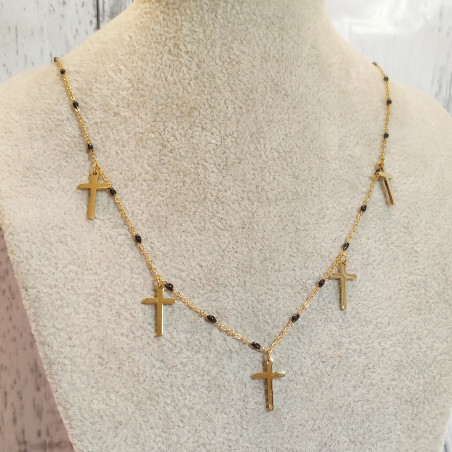 Cindy Crosses Necklace