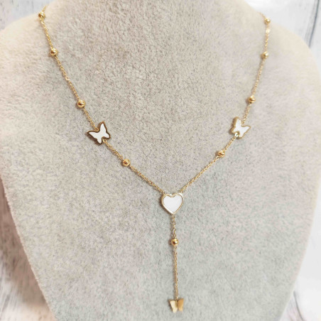 Butterfly Heart Necklace