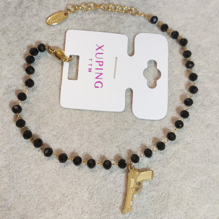 Pistol Charm Bracelet