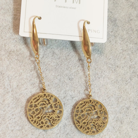 Goldene Mandala Ohrringe