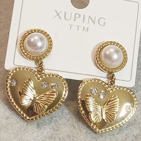 Pearl Butterfly Earrings