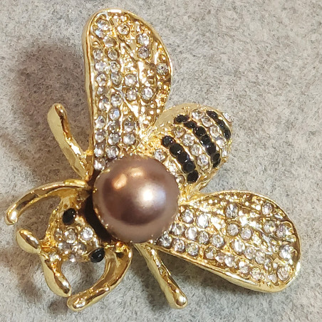 Bienenkönigin Brosche