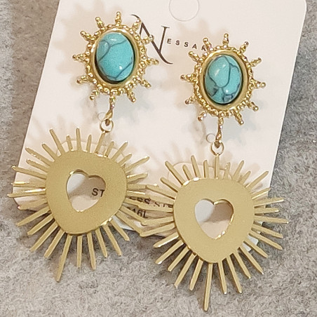 Sun Aura Dangle Earrings