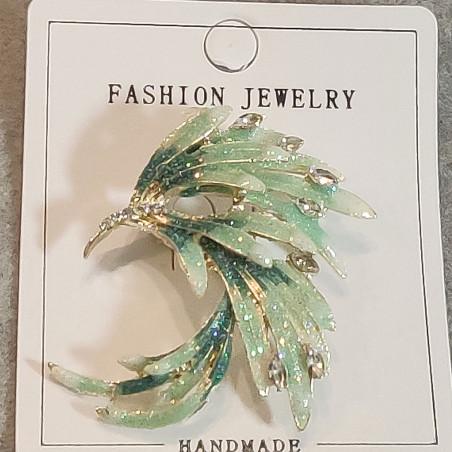 Aurora Leaf Brooch