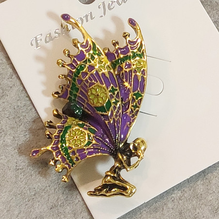 Iris Butterfly Brooch