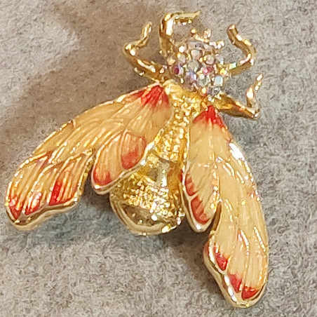 Golden Bee Brooch