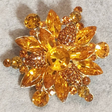 Amber Blossom Brooch