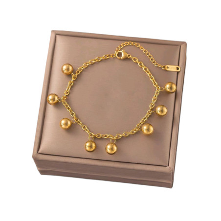 Armband Goldene Kugeln 2