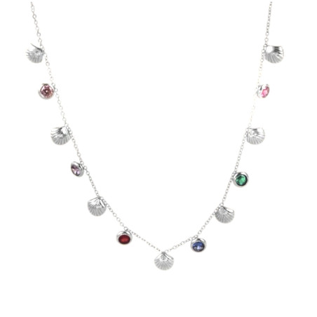 Shells & Zirconia Necklace