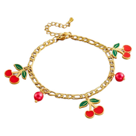 Cherry Charm Bracelet