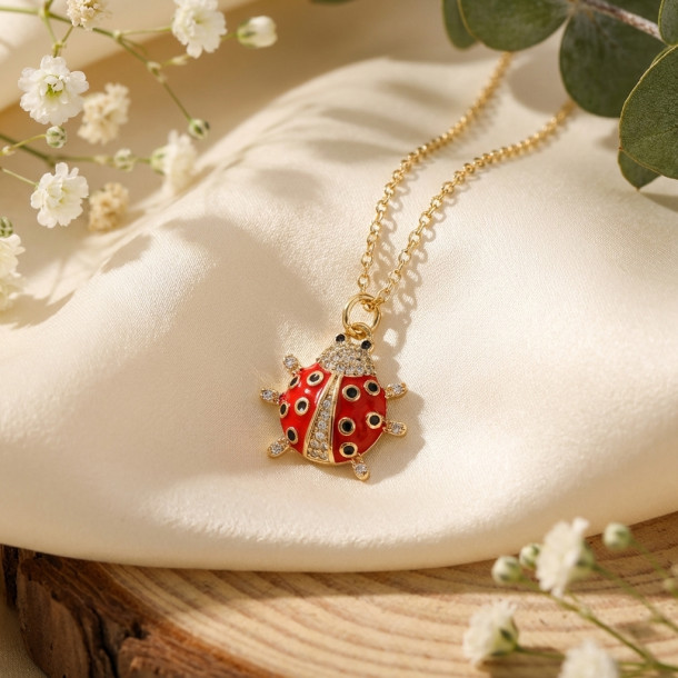 Ladybug Charm Necklace