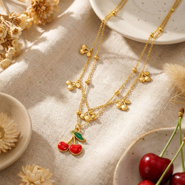 Cherry Charm Necklace