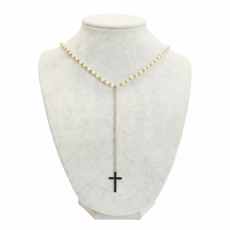 Pearl Cross Necklace 2