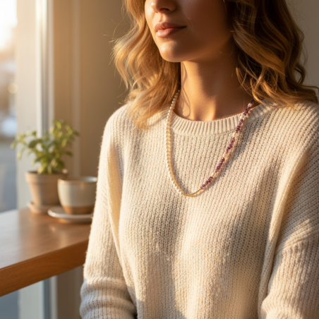 Pearl & Stone Necklace 2