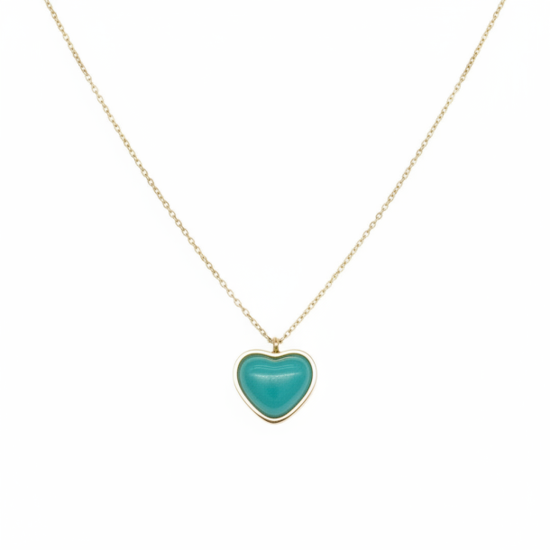 Turquoise Heart Necklace