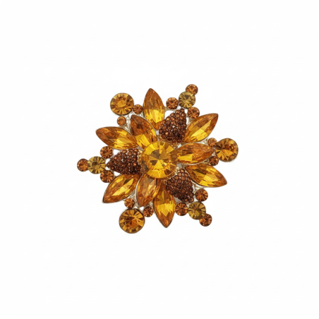 Amber Blossom Brooch