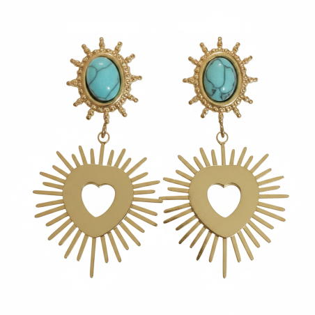 Sun Aura Dangle Earrings