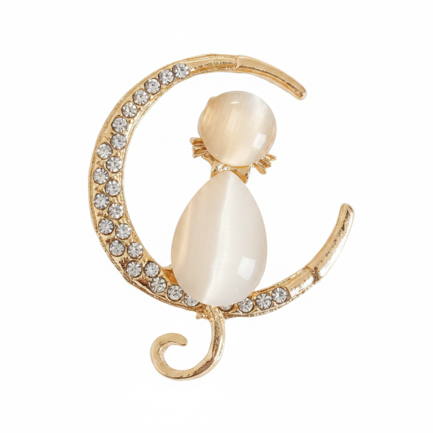 Luna Cat Brooch