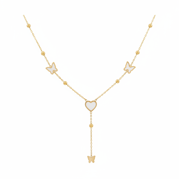 Butterfly Heart Necklace