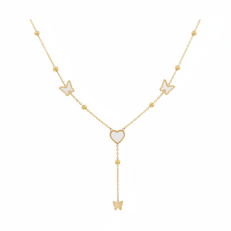 Butterfly Heart Necklace