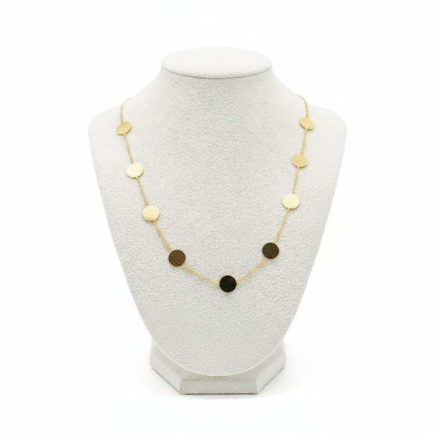 Golden Discs Necklace