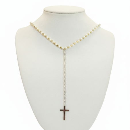 Pearl Cross Necklace 2