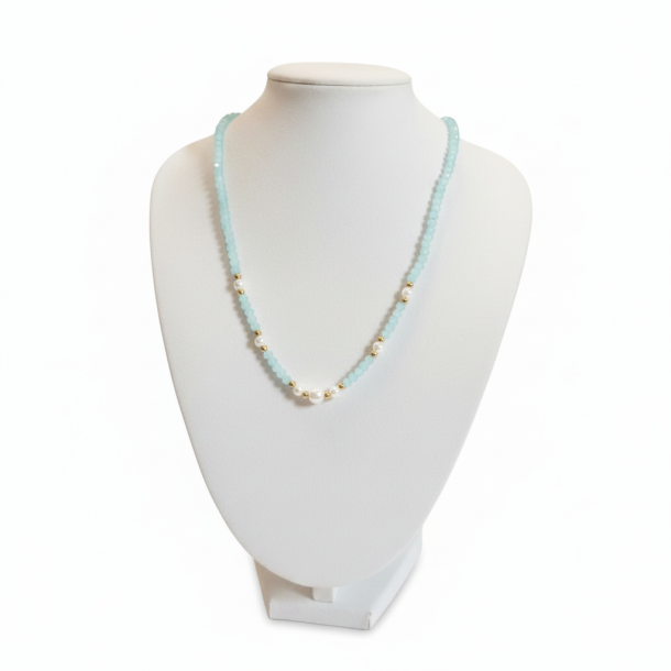 Azure Pearl Necklace