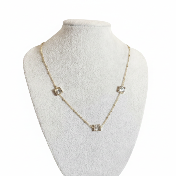 Square Sparkle Necklace