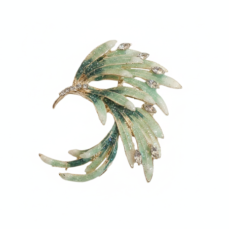 Aurora Leaf Brooch