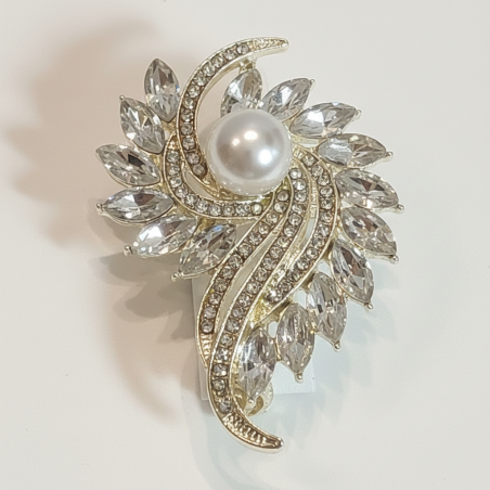 Brosche Perlen-Glamour