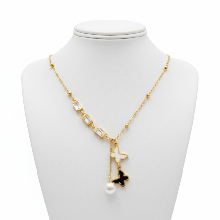 Butterfly Pearl Necklace