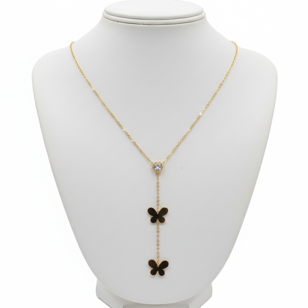 Butterfly Heart Necklace