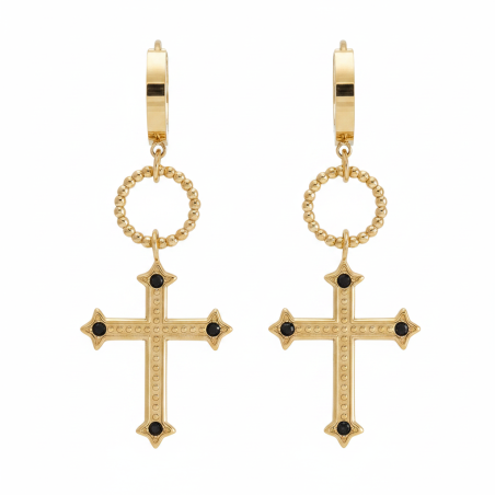 Glamour Cross Earrings