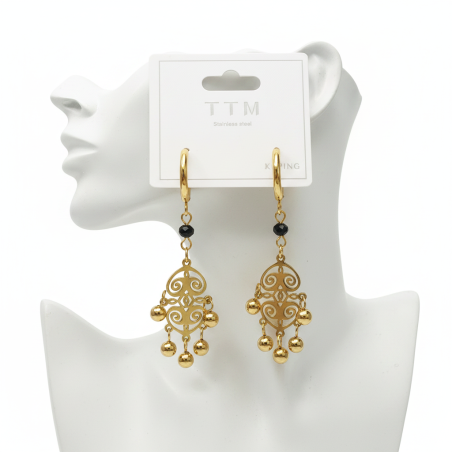 Golden Boho Dangle Earrings