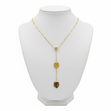 Monstera Heart Necklace