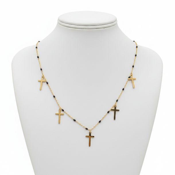Cindy Crosses Necklace